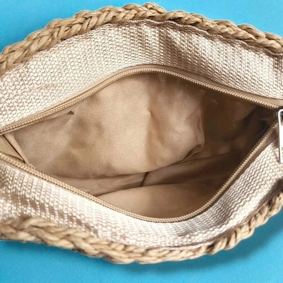 ๐๏ธTrendy Straw Boho Style Summer Crossbody Bag Cute Small Size Colorful Tassels - Picture 10 of 13